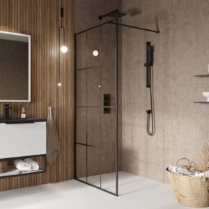 S8 Grid Wetroom Panel 1000