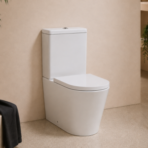Linea Rimless Closed Back WC & Soft Close seat