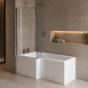 L-Shape Bath Set 1500×850 Left Hand
