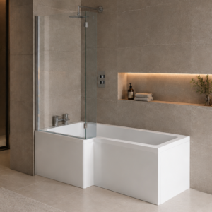 L-Shape Bath Set 1600×850 Left Hand