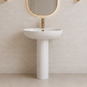 Dei 450 Ceramic Basin & Full Pedestal