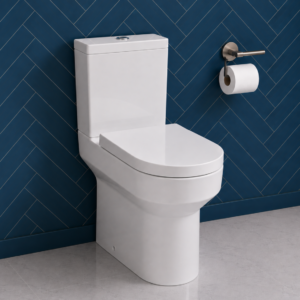 Spa Comfort Height Open Back Close Coupled Rimless WC & Soft Close Seat