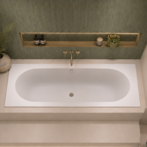 Round Double Ended 1800 x 800 Bath Tub