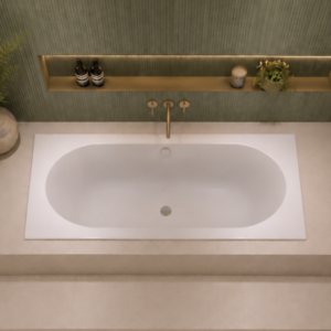 Round Double Ended 1600 x 750 Bath Tub