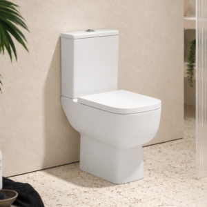 Choice Close Coupled Rimless WC Pan & Soft Close Seat