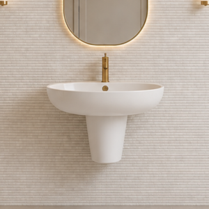 Dei 550 Ceramic Basin & Semi Pedestal