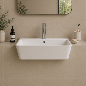Square Semi Recessed Basin